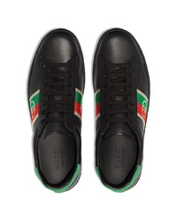 Gucci Ace Leather Low Top Sneakers