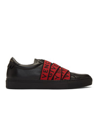 Givenchy Black And Red Elastic Urban Knots Sneakers