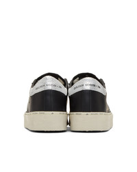 Golden Goose Black And Silver Hi Star Sneakers