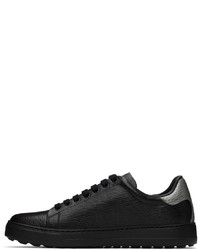Salvatore Ferragamo Black Gancini Sneakers