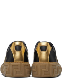 Versace Black Greca Border Sneakers