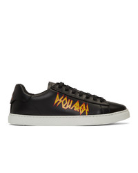 DSQUARED2 Black New Tennis Rock Sneakers