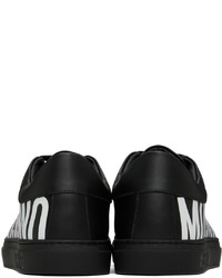 Moschino Black Printed Sneakers