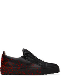 Giuseppe Zanotti Black Red Birel Sneakers