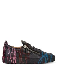 Giuseppe Zanotti Frankie Paint Splatter Sneakers