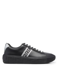 Versace Greca Print Lace Up Sneakers