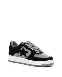 A Bathing Ape Logo Print Lace Up Sneakers
