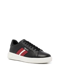 Bally Logo Print Leather Sneakers