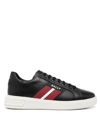 Bally Logo Print Leather Sneakers