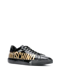 Moschino Metallic Logo Print Sneakers
