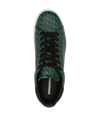 DSQUARED2 Monogram Pattern Low Top Sneakers