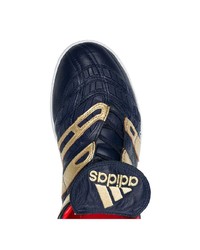 adidas Navy X Zidane Predator Accelerator Flat Leather Sneakers