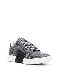 Philipp Plein Paisley Print Low Top Sneakers