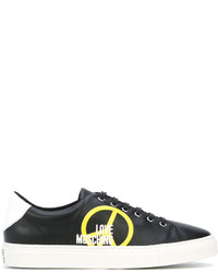 Love Moschino Peace Print Low Top Sneakers