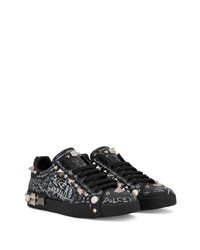 Dolce & Gabbana Portofino Stud Embellished Sneakers