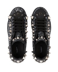 Dolce & Gabbana Portofino Stud Embellished Sneakers