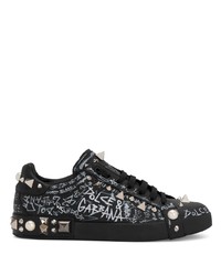 Dolce & Gabbana Portofino Stud Embellished Sneakers
