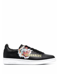 DSQUARED2 Tiger Print Low Top Sneakers