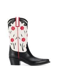 Semicouture Floral Cowboy Boots