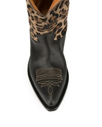 Golden Goose Leopard Print Wish Star Boots