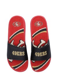 FOCO San Francisco 49ers Wordmark Gel Slide Sandals