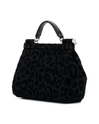 Dolce & Gabbana Sicily Leopard Print Handbag