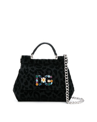 Dolce & Gabbana Sicily Leopard Print Handbag