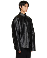 Balenciaga Black Bb Monogram Leather Jacket