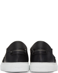 Givenchy Black Skull Slip On Sneakers