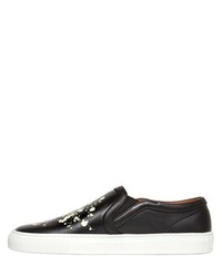 Givenchy Floral Printed Leather Slip On Sneakers