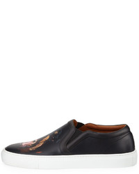 Givenchy Rottweiler Print Leather Skate Shoe