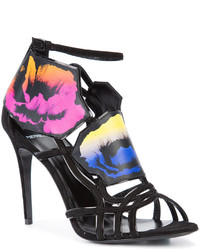 Pierre Hardy Floral Print Strappy Sandals