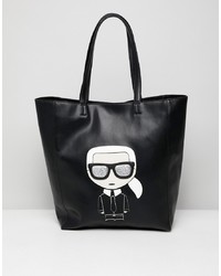 Karl Lagerfeld Iconic Leather Shopper Bag