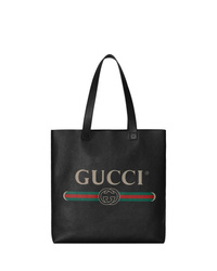 Gucci Print Leather Tote