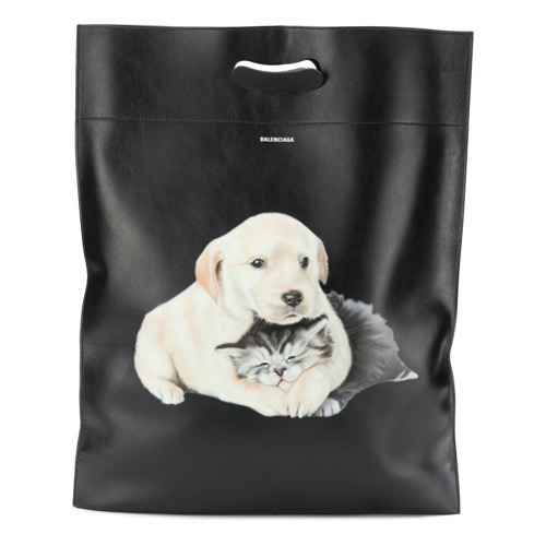 balenciaga bag with dog and cat