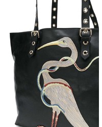 RED Valentino Red Embroidered Oversized Tote