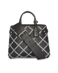 Burberry The Baby Banner In Link Print Leather