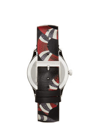 Gucci Black And Silver 38mm G Timeless Snake Watch
