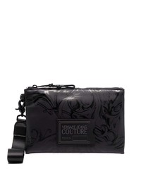 VERSACE JEANS COUTURE Baroque Print Zipped Clutch Bag