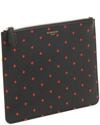 Givenchy Cross Print Leather Wallet Blackred