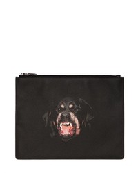 Givenchy Large Rottweiler Faux Leather Pouch