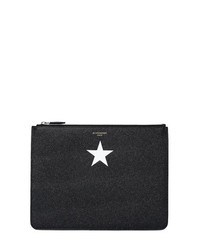 Givenchy Large Star Printed Leather Pouch