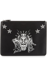 Givenchy Large Skull Print Pouch Multi