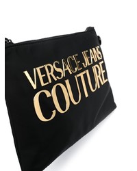 VERSACE JEANS COUTURE Logo Print Clutch Bag