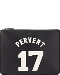 Givenchy Pervert 17 Large Zip Pouch Black