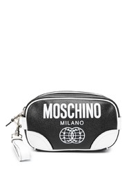 Moschino Smiley Logo Print Clutch Bag