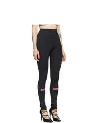Off-White Black And Pink Off Active Leggings