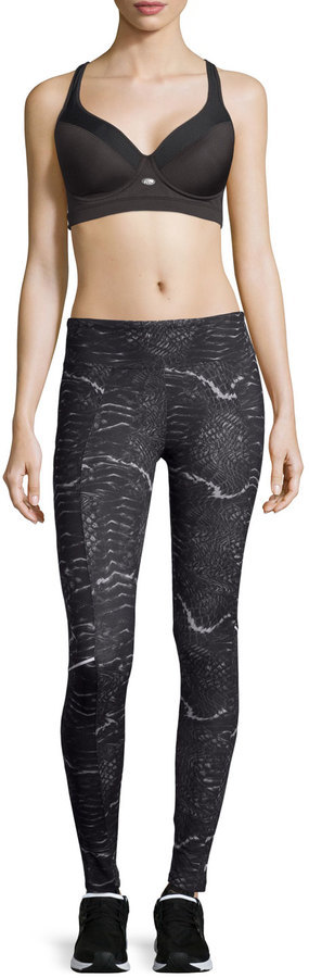 Marika Tek Snake Print Long Sport Leggings Black, $39, Last Call by Neiman  Marcus