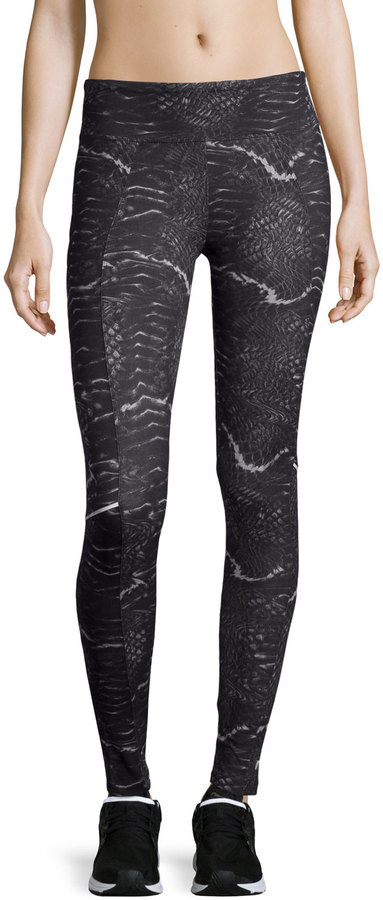 Marika Tek Snake Print Long Sport Leggings Black, $39, Last Call by Neiman  Marcus