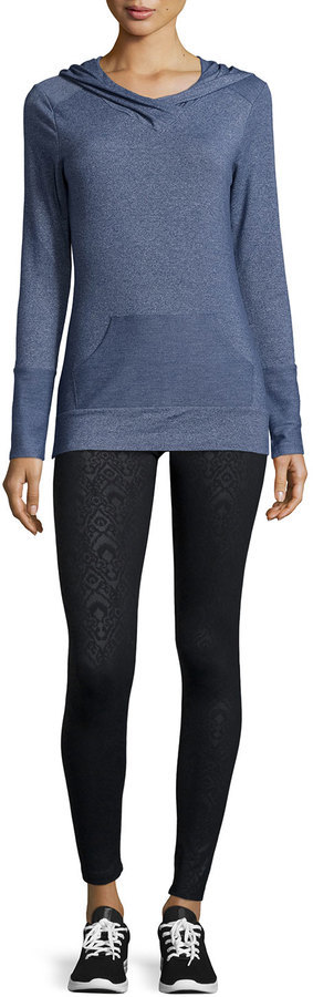 The Balance Collection Printed Performance Leggings Emboss Black, $39, Last Call by Neiman Marcus